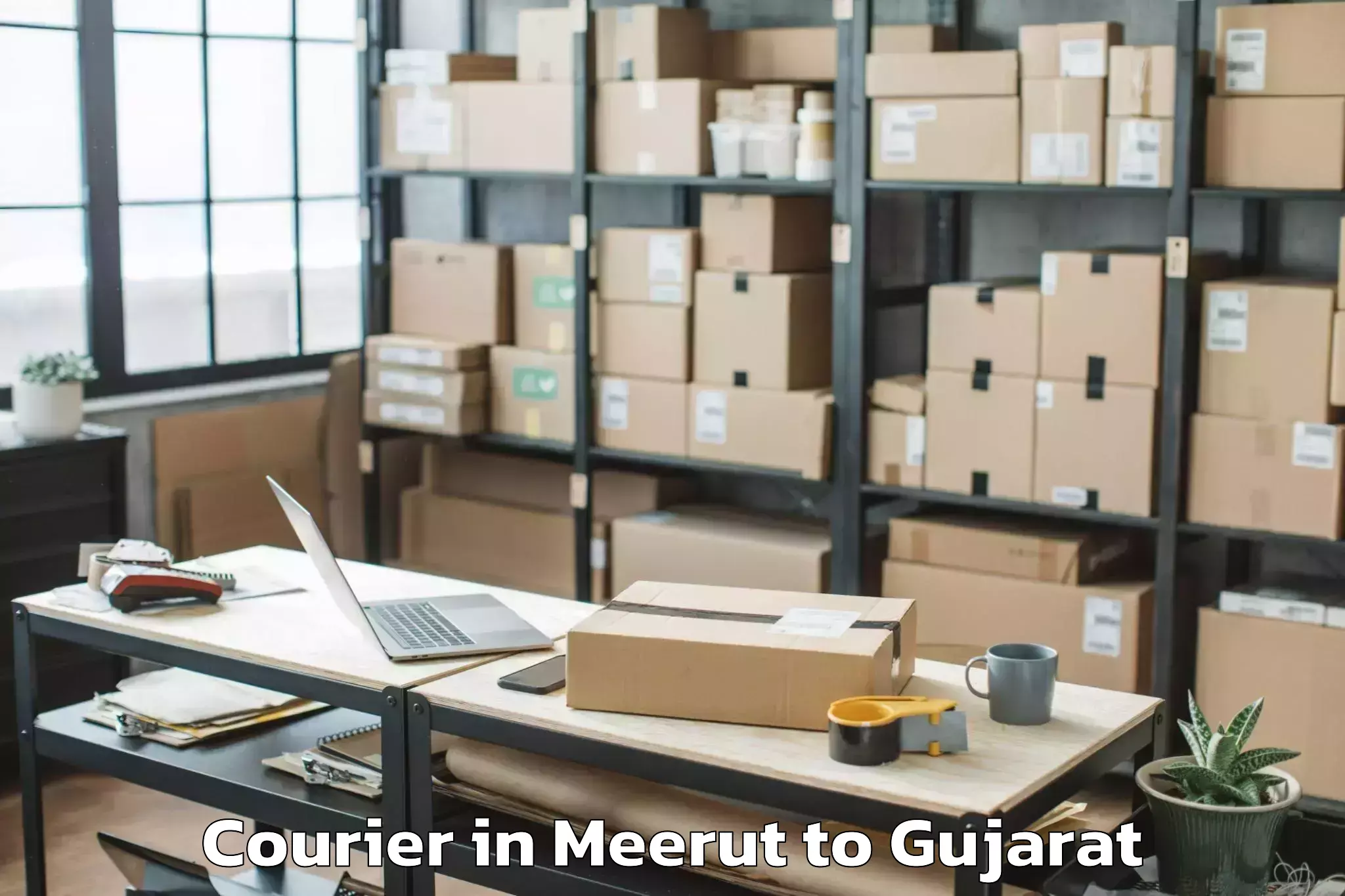 Affordable Meerut to Bhandaria Courier